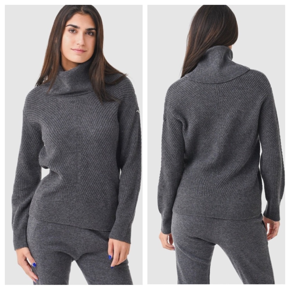 KJUS Geneva Wool Cashmere Sweater Turtleneck Color Iron